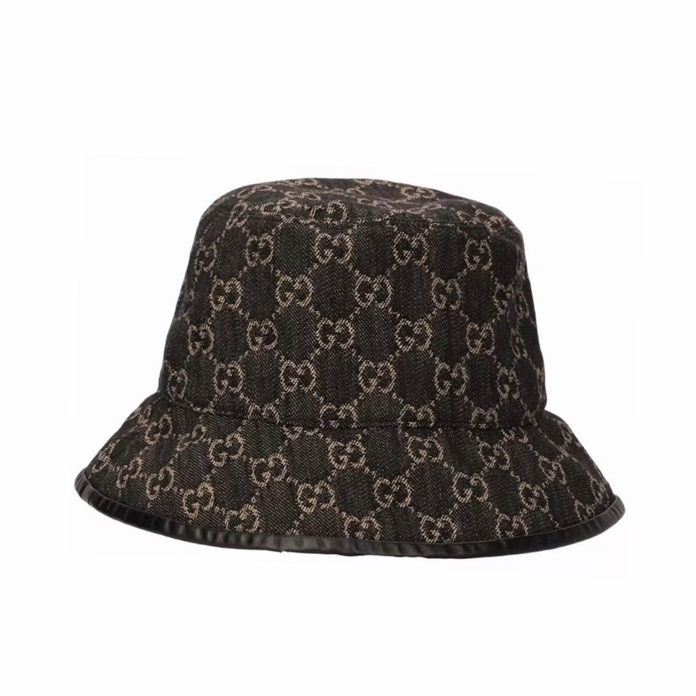 Gucci Dark Patterned Bucket Hat NWOT Size L AUTHENTIC StockX Verified